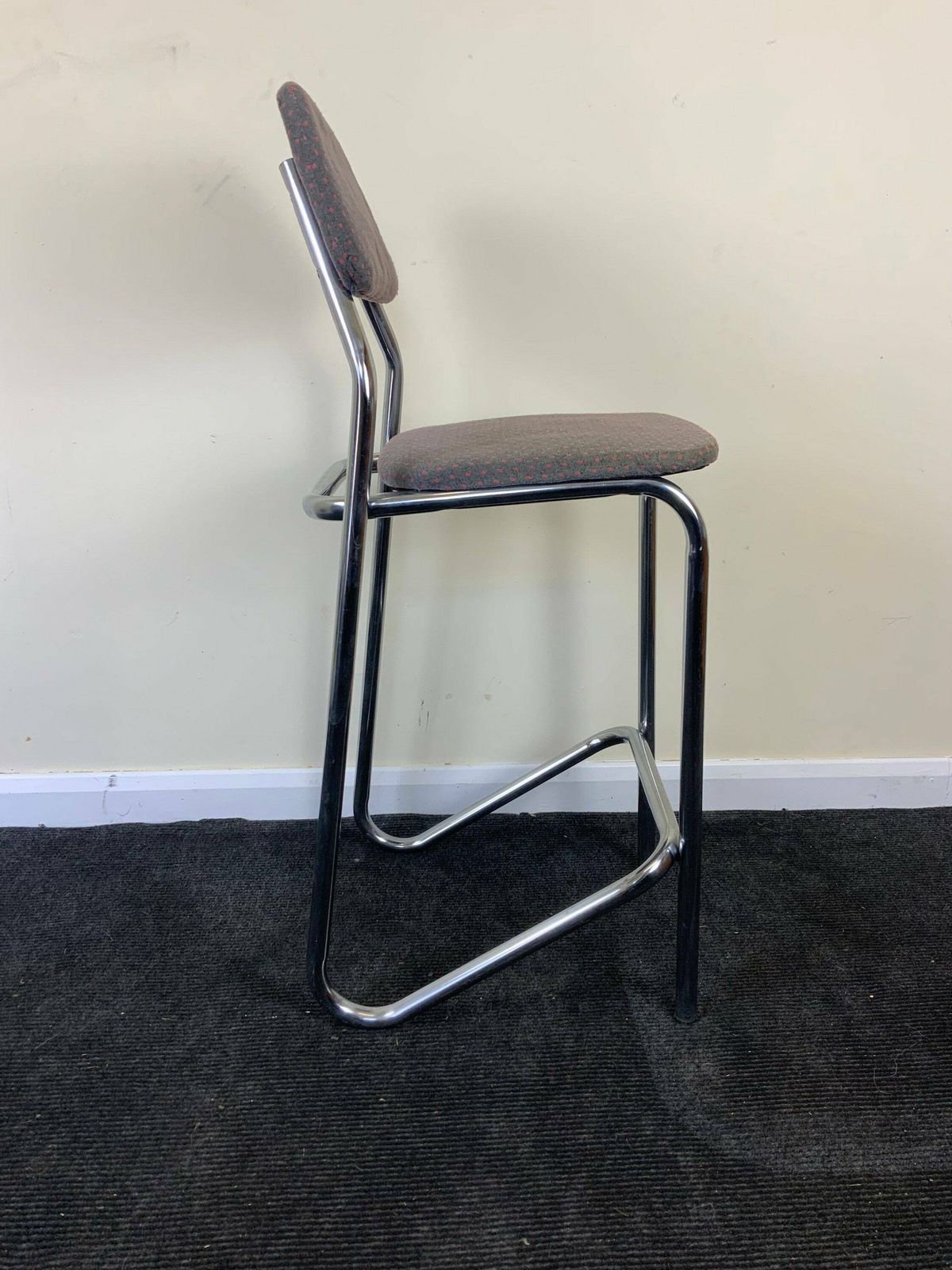 Vintage Mid Century Bar Stool, Kitchen Stool, Engineers Stool, Machinists Stool photo furniture