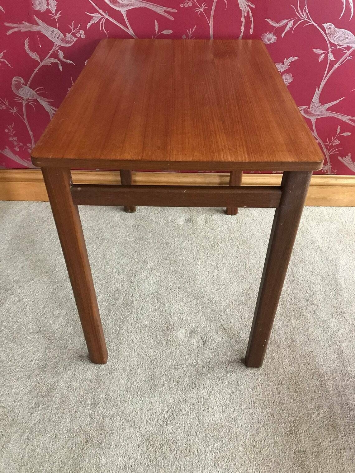 Vintage Nest Of Three Mid Century Coffee Or Occasional Tables In Teak photo 131.0