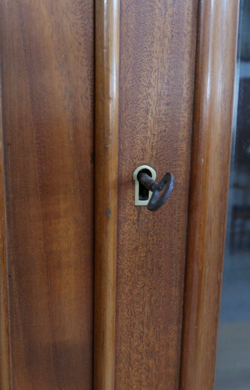 Victorian Mahogany Two Body Bookcase, England – Mid 19th Century photo vintage