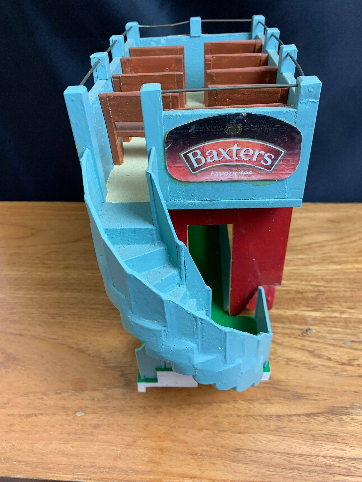 Sensational Scratch Built Toy Model Of An Early 20th Century Open Top London Bus photo vinterior