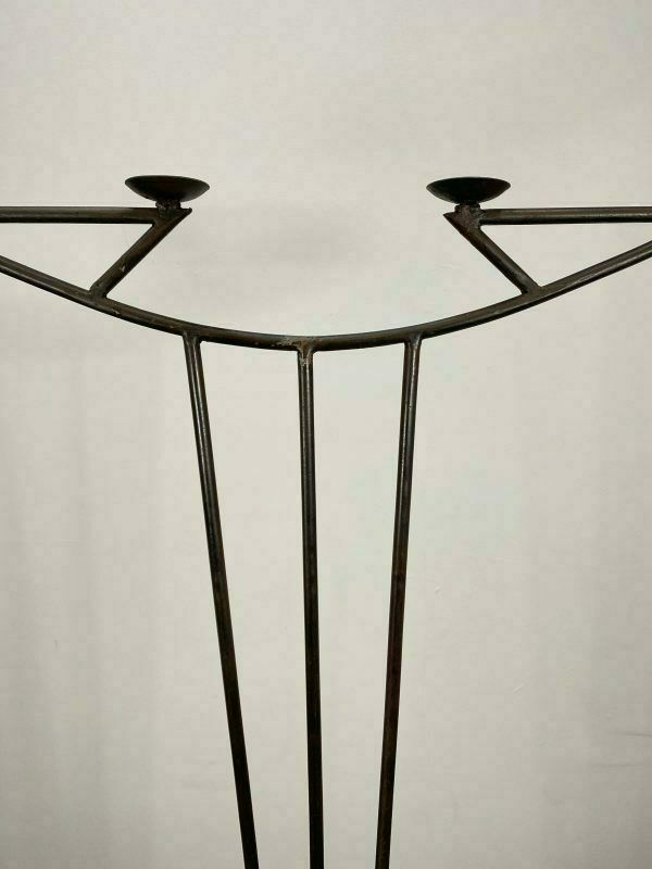 Vintage Wrought Iron Candle Holder Stand photo Home Decor