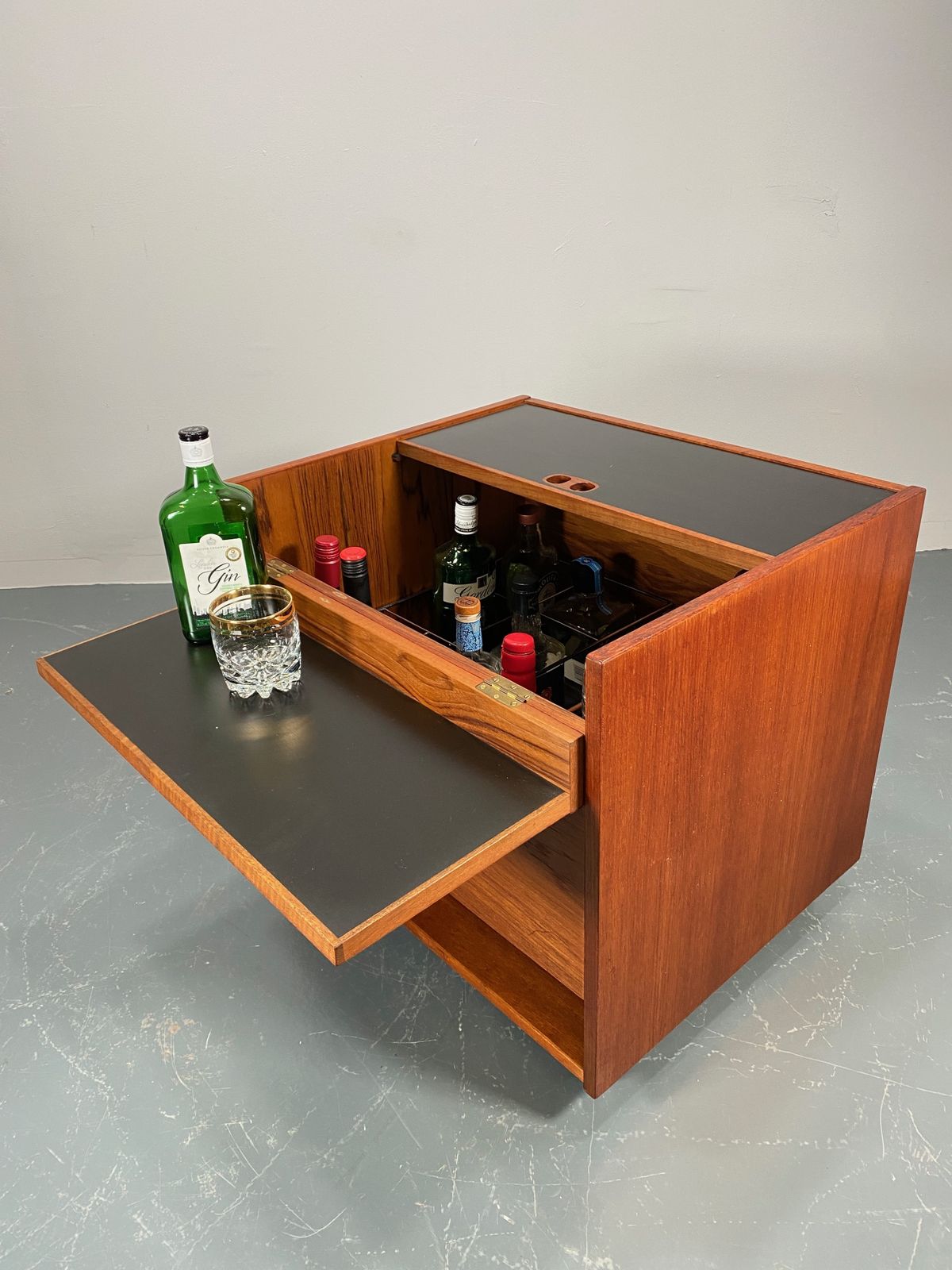 photo for sale Danish Cube ‘Dry Bar’ By Randers Mobelfabrik C1960