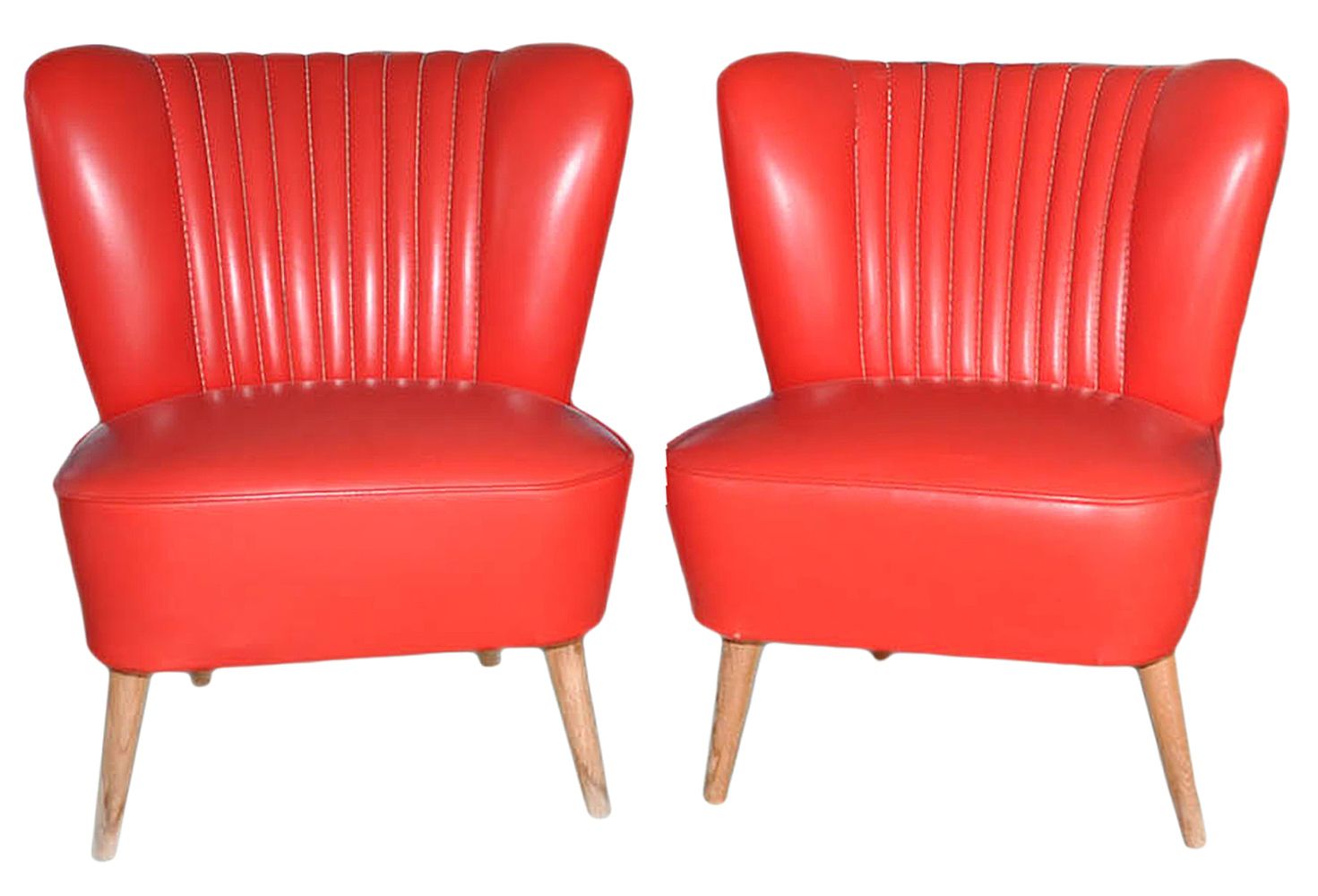Retro Vintage Club Chair/ Cocktail Chair, Pair