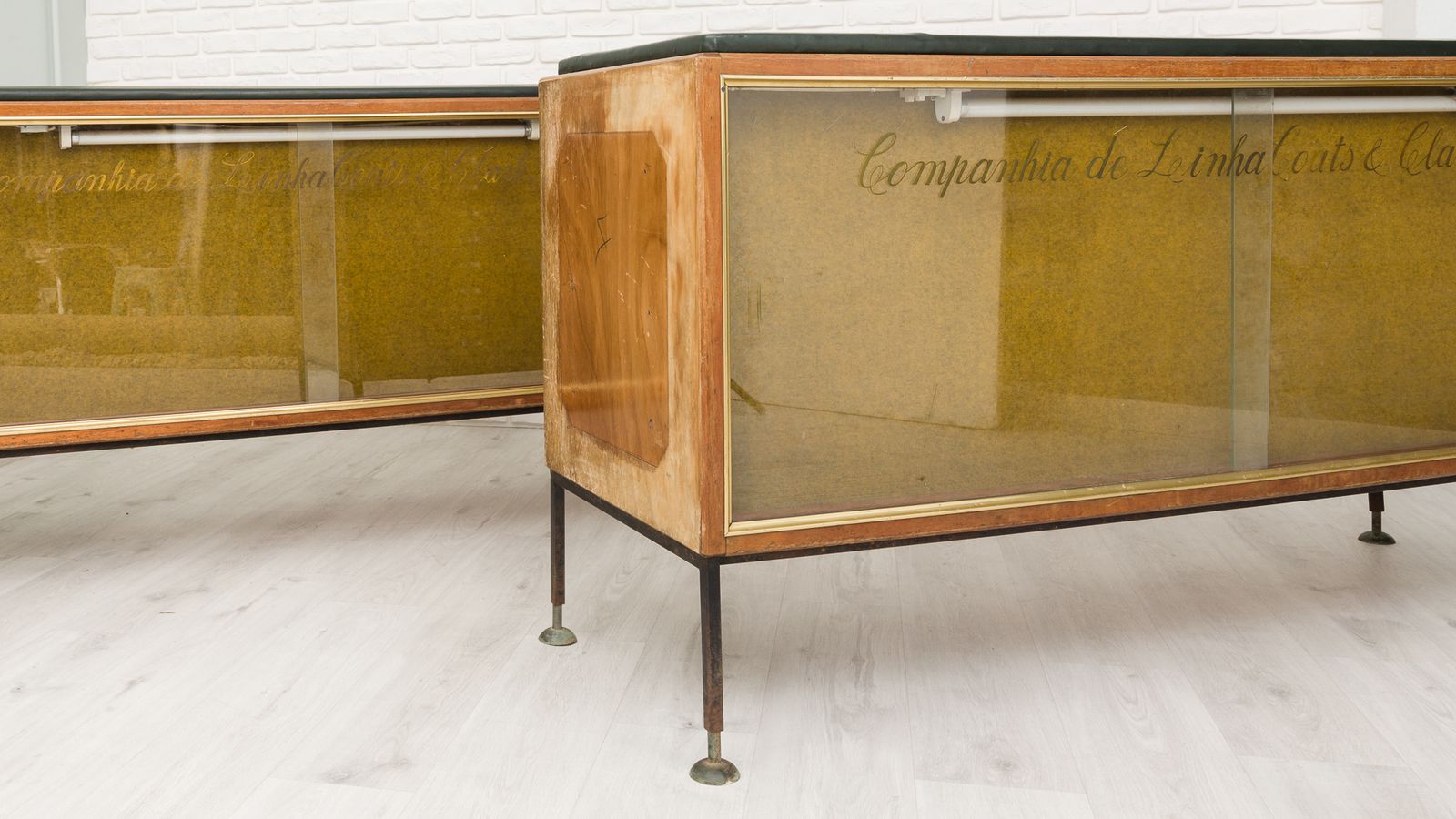 Pair Of Industrial Cabinet With Drawers / Haberdashery Counters, 1960s photo vinterior