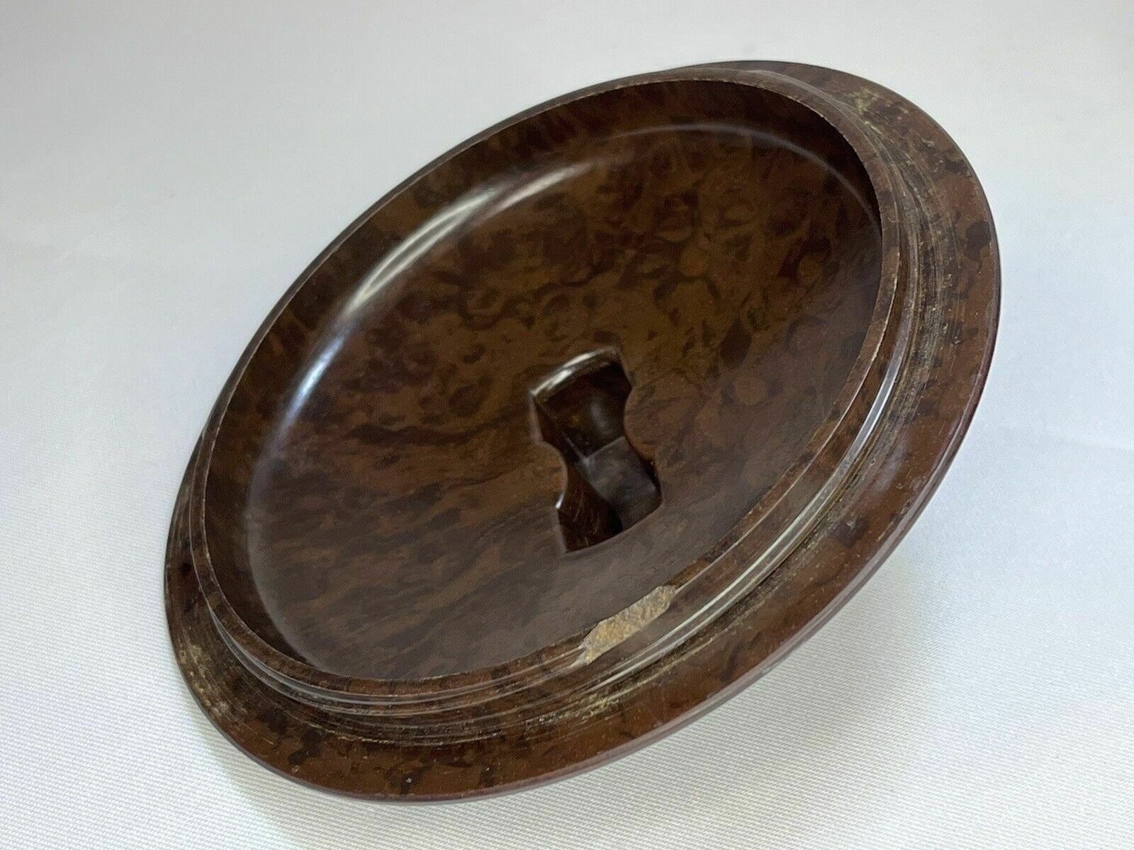 photo furniture Vintage 1940s Airtite Velos Bumper Barrel Brown Bakelite Tobacco Jar With Lid
