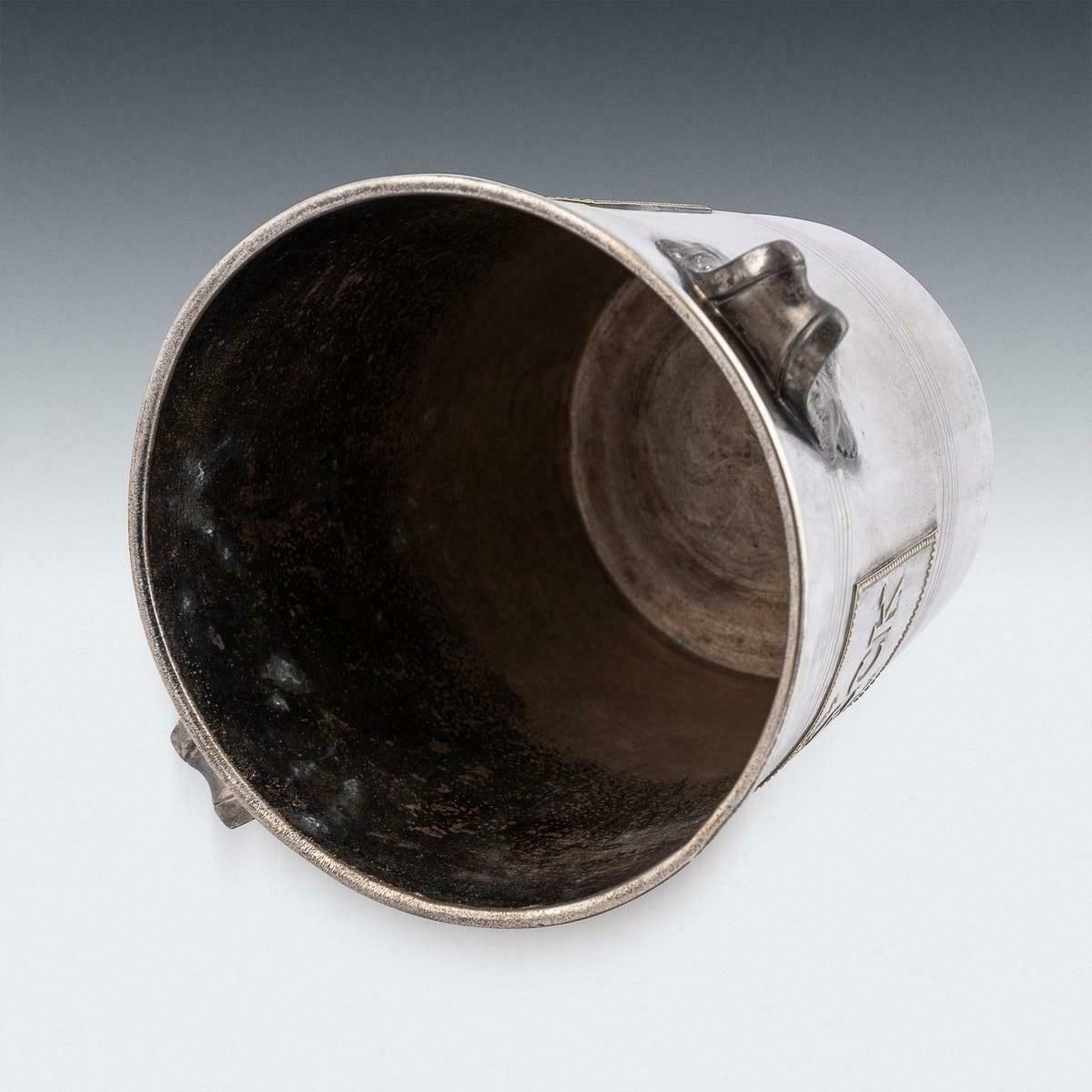 Vintage 20thc French Silver Plated Delbeck Reims Champagne / Wine Cooler C.1930 photo vinterior