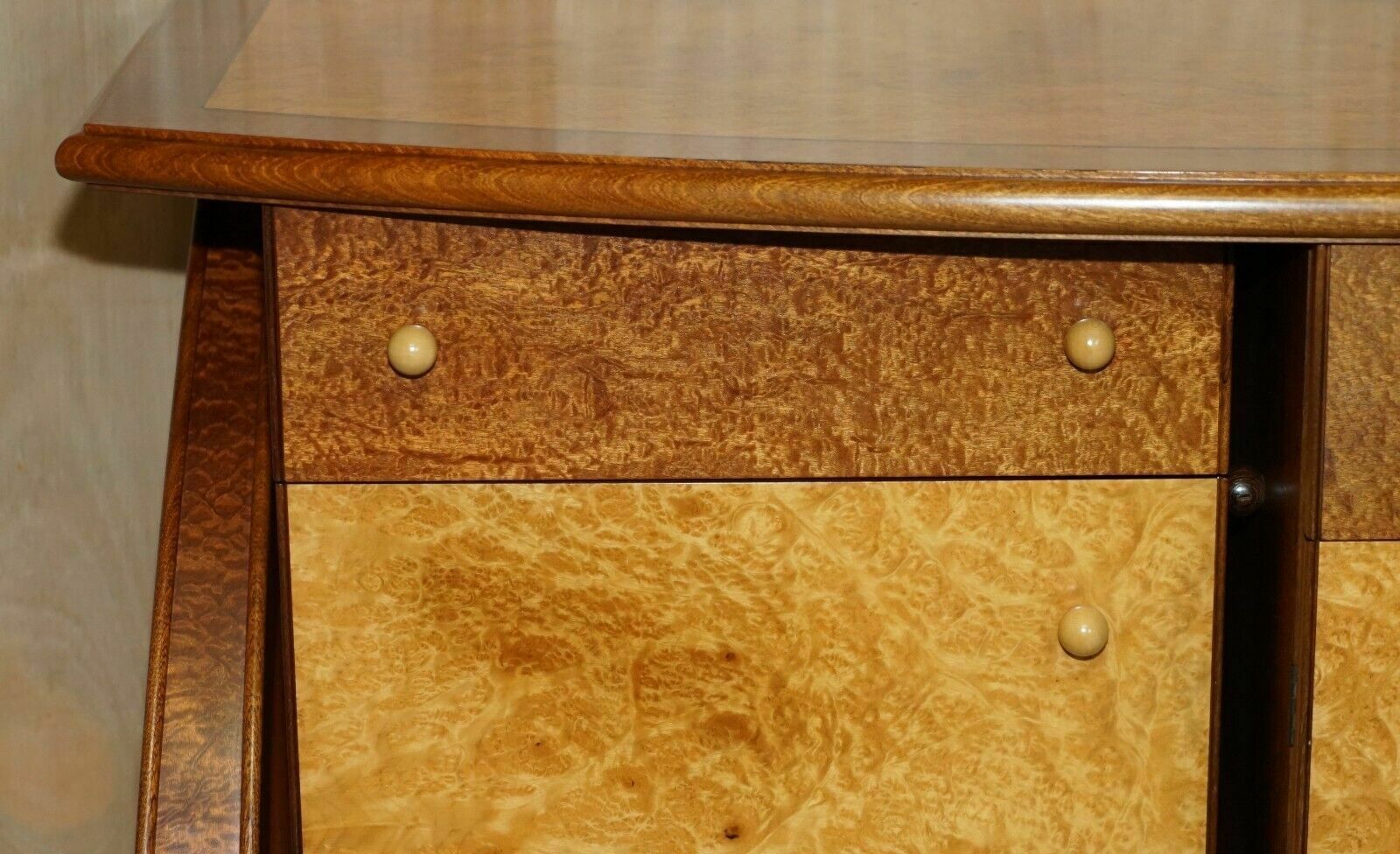 Stunning Burr Maple & Thuya Wood Andrew Vara Art Deco Sculptural Sideboard photo 3950.0