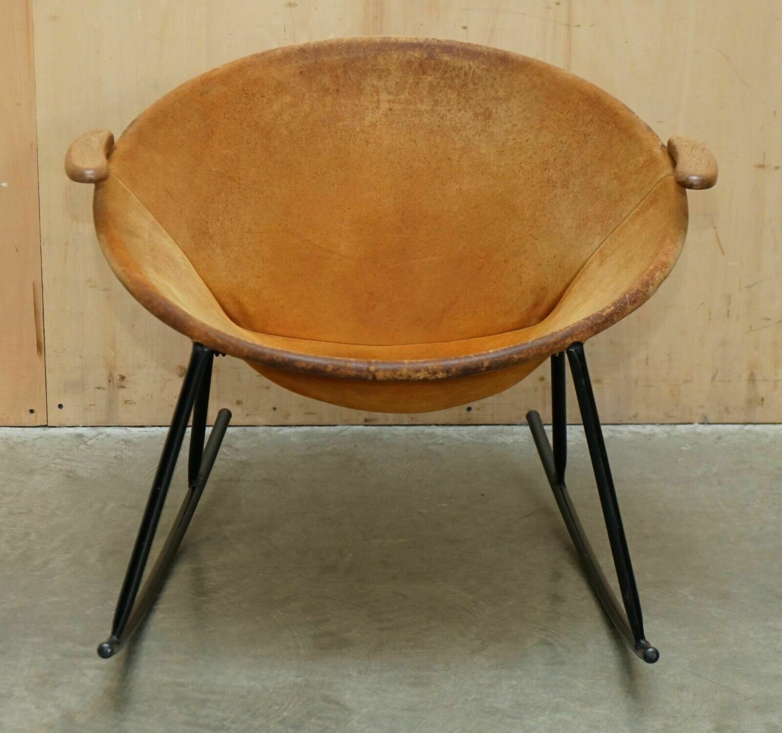 1960's Rare Balloon Lounge Rocking Armchair By Hans Olsen For Warm Nordic photo furniture