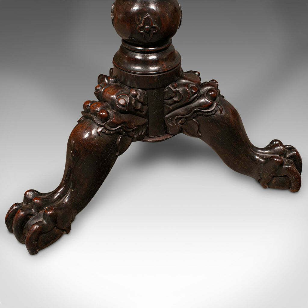 photo furniture Antique Campaign Torchere, English, Side Table, Planter Stand, William IV, 1835