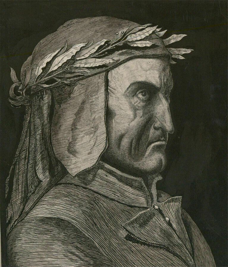 Lake After Gustave Doré 1926 Etching, Dante Alighieri