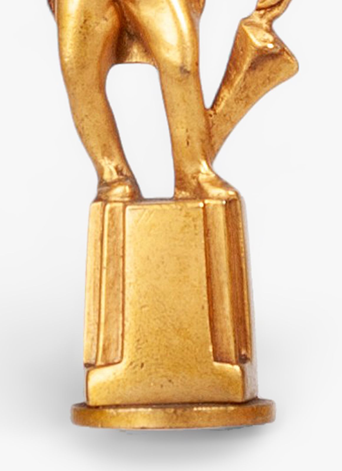 Early 20th Century Art Déco Golden Bronze Small Sculpture/Figurine Seal Of A Gentleman, England photo buy