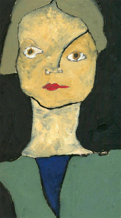 Ben Carrivick Contemporary Oil, A Stern Look