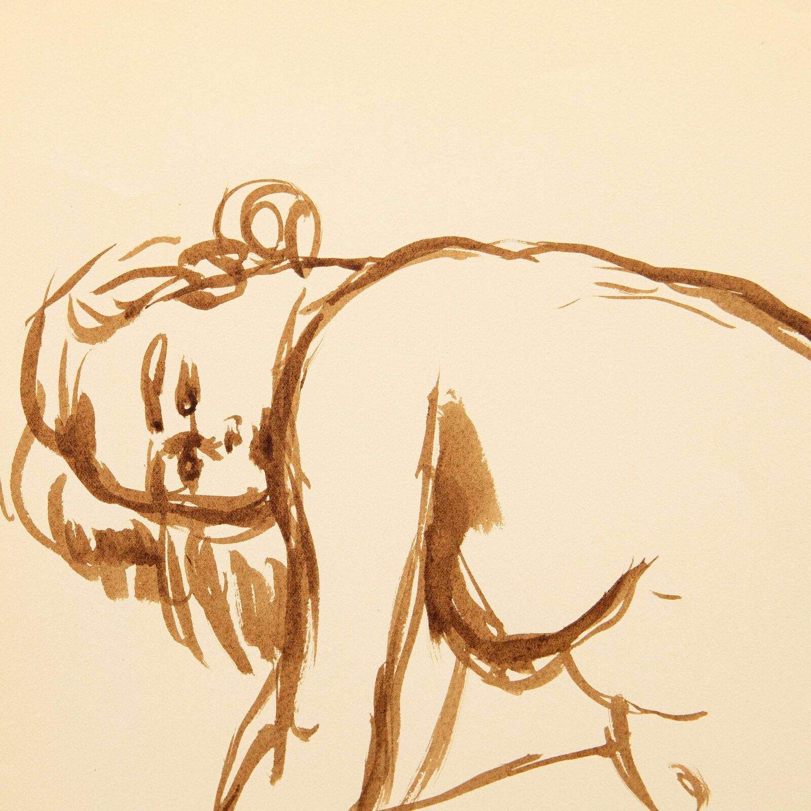 Georges Pacouil (1903 1996) Mid 20th Century India Ink, Nude Study III photo for sale