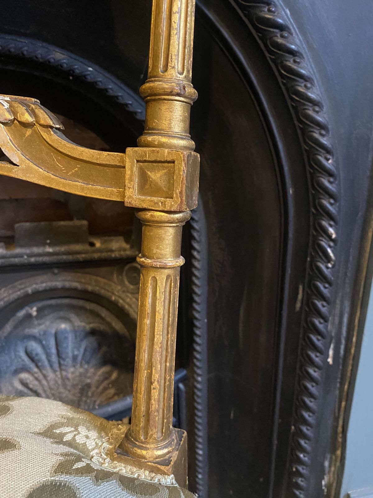 photo for sale A Pair Of French 19th Century Gilded Chairs