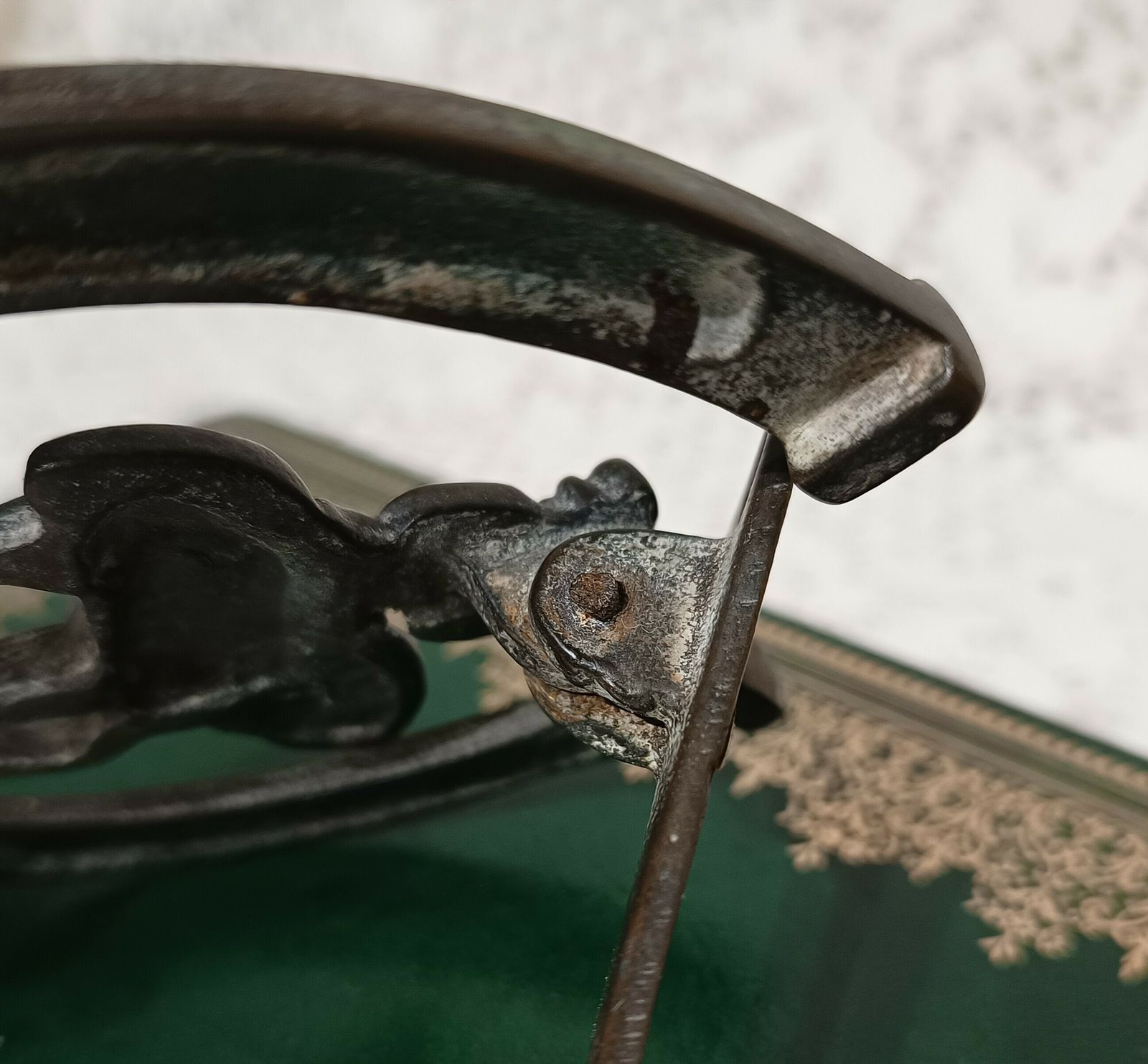 Aged Brass Door Knocker Huntsman And Horse And Hound  Knocker. photo vintage
