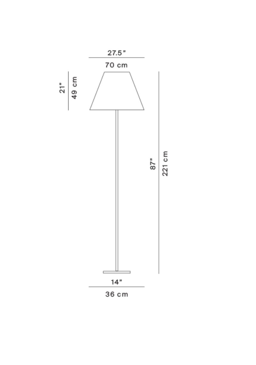 Luceplan Grande Costanza Open Air Garden Standard Lamp photo for sale