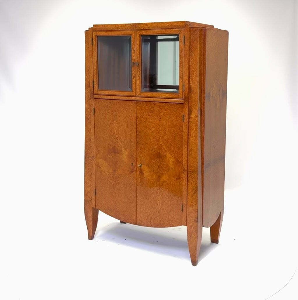 French Art Deco Cabinet In Amboyna By André Arbus photo Furniture