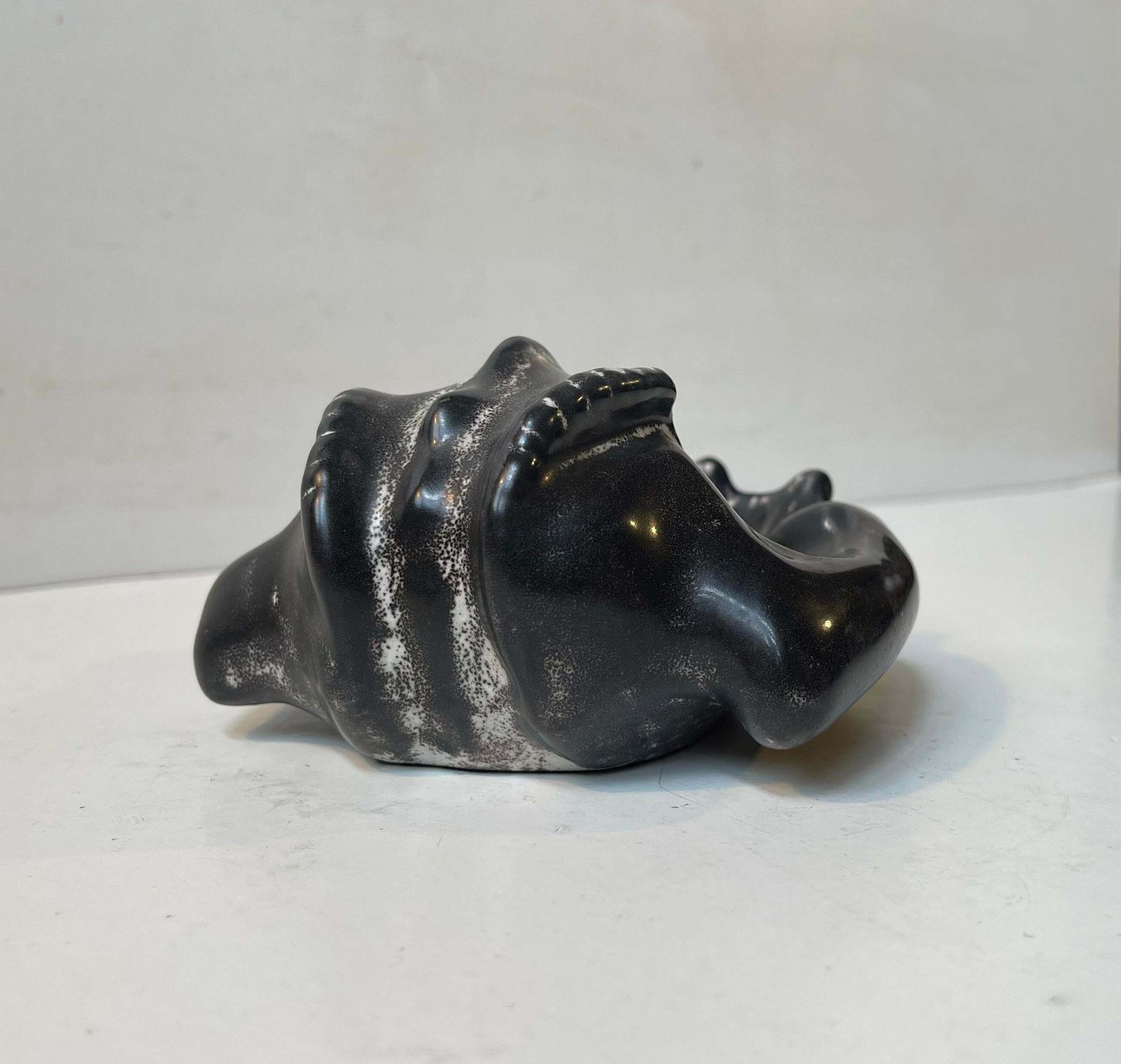 Antique Karl Hansen Reistrup Demon Dish In Ash Glaze For Herman A. Kähler, 1890s photo for sale
