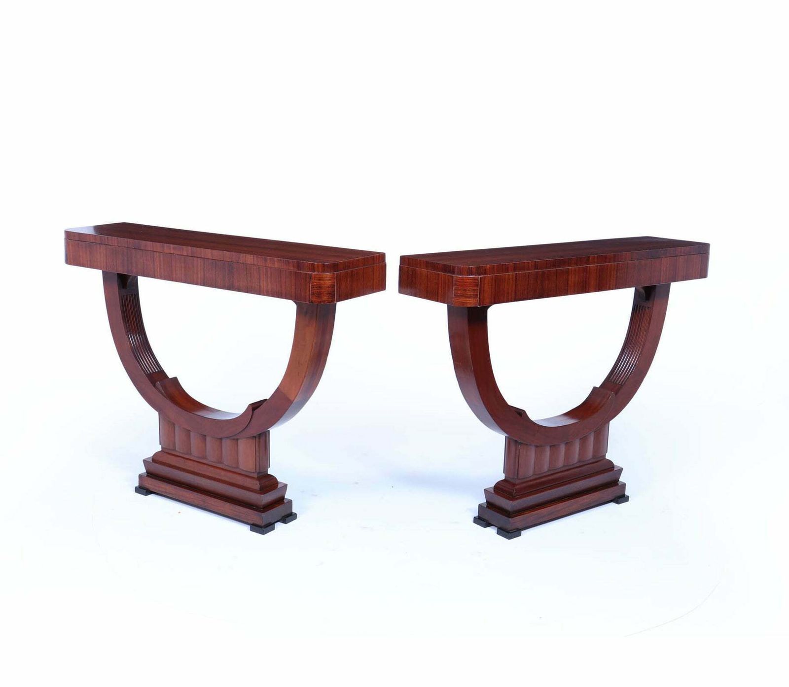 Pair Of French Art Deco Console Tables photo for sale