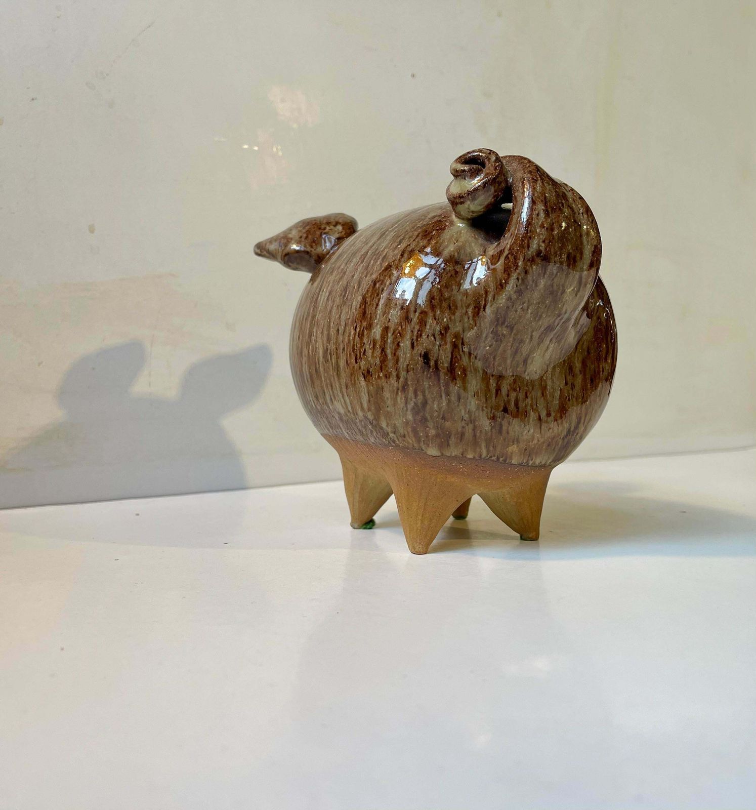 Danish Midcentury Stoneware Money Piggy Bank By Per Steffen Petersen, 1970s photo for sale