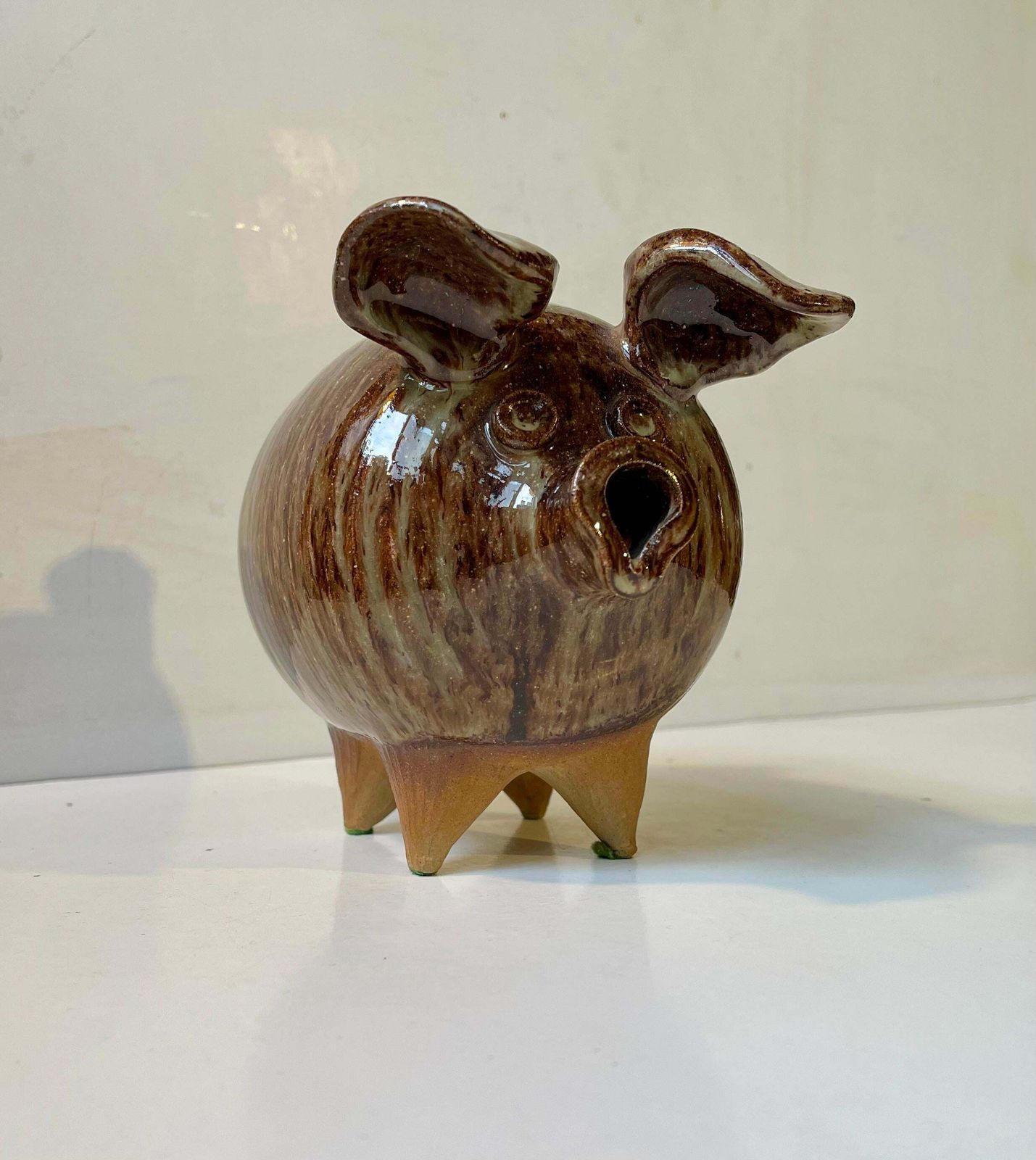 Danish Midcentury Stoneware Money Piggy Bank By Per Steffen Petersen, 1970s photo Art