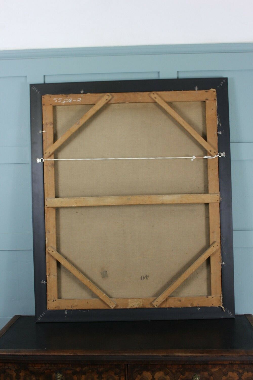 photo furniture Large Antique Portrait Of French Gentleman