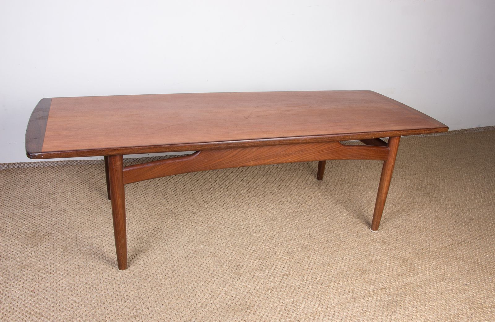 Table basse danoise en teck He Mobler, 1960