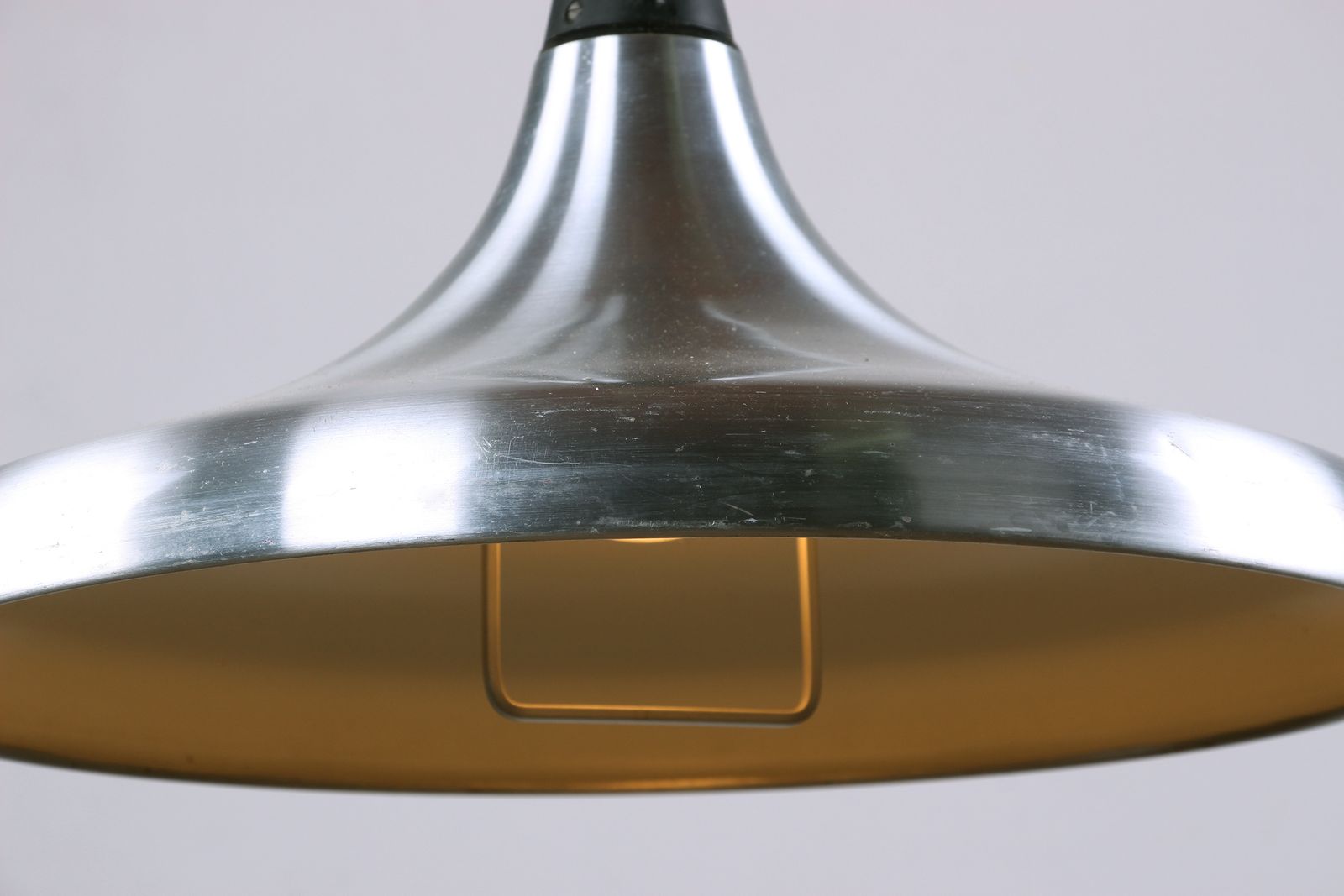Grande suspension allemande en métal chromé, modèle Tulip par Erco, 1960. photo buy