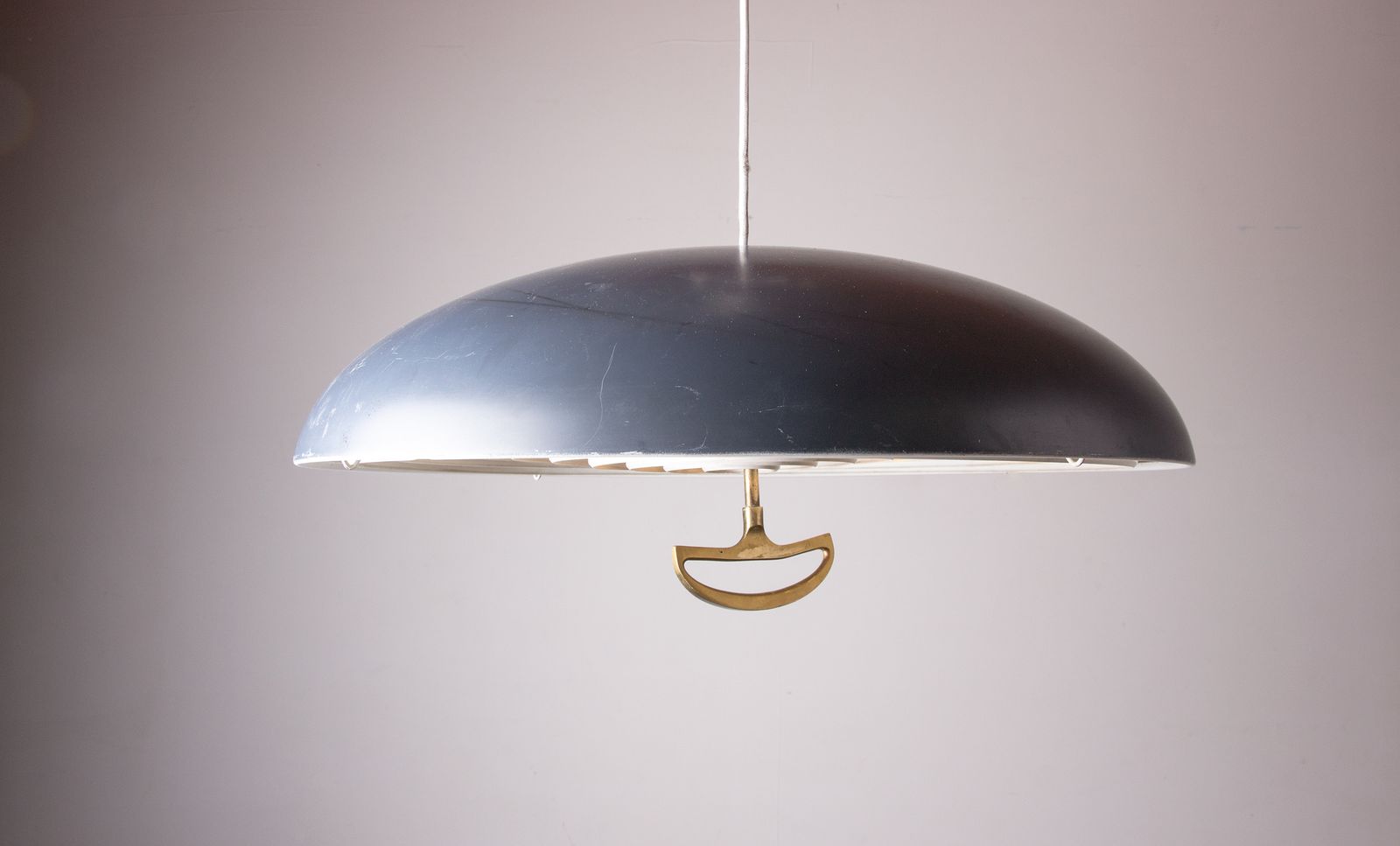 Grand luminaire suspendu danois en métal, modèle California, par Vilhem Wohlert & Jorgen Bo pour Poulsen, 1960 photo vintage