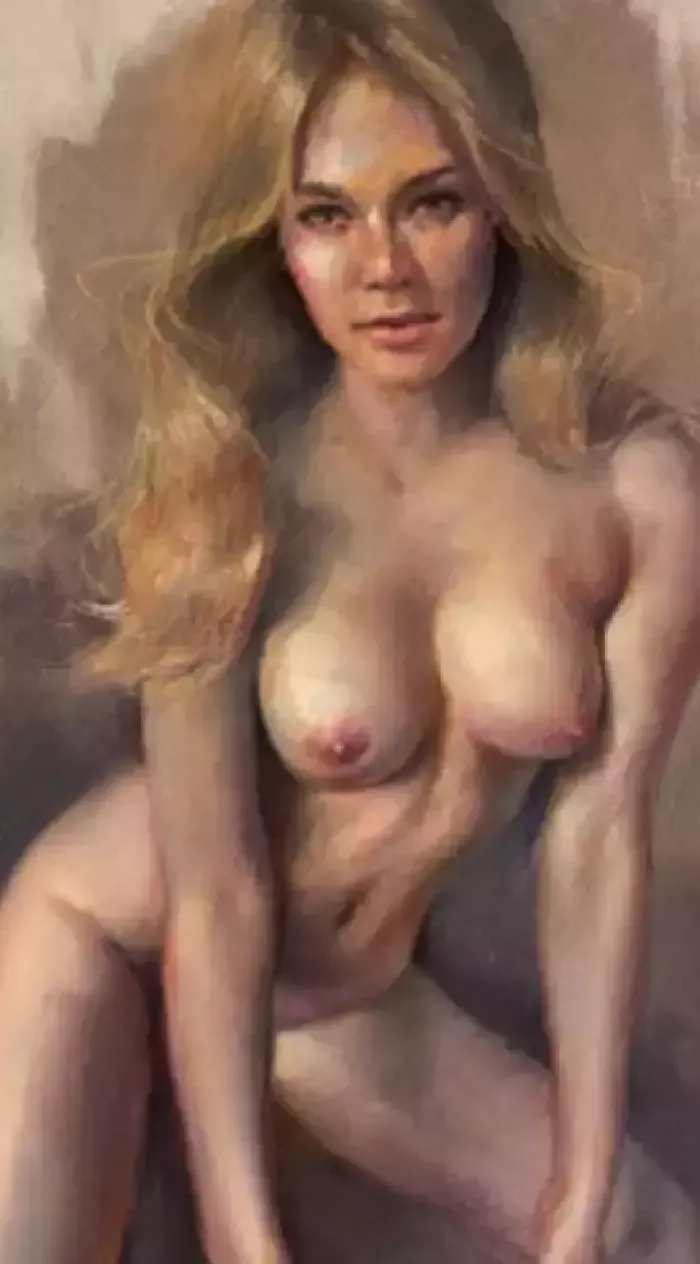 Kirillova Julia, Nude Pastel Painting, 21st Century photo furniture