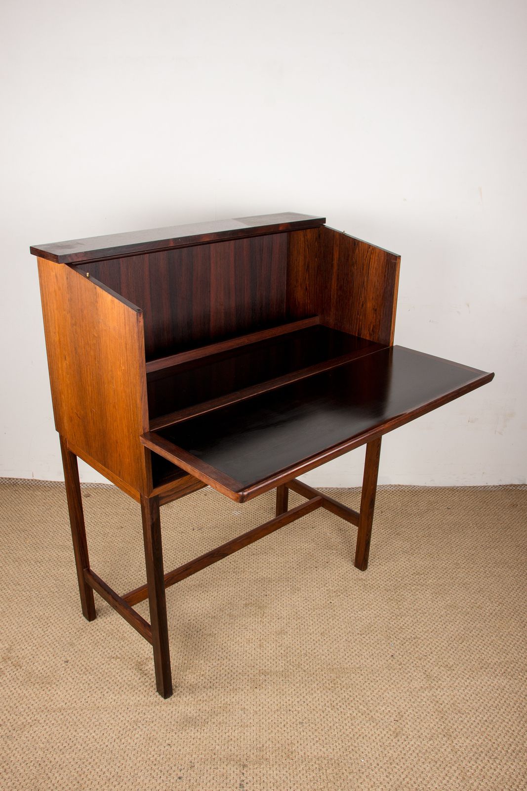 photo for sale Scriban Serving As A Bar And Secretary In Rosewood And Formica By Hans Olsen For Cs Mobler 1960
