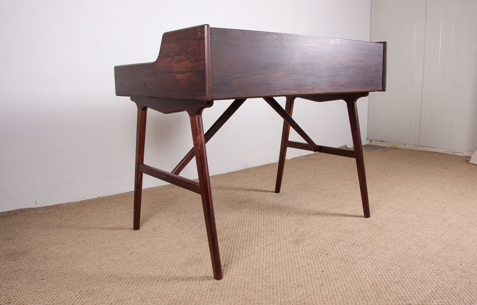 3000.0 Danish Rosewood Desk, Model 56 By Arne Wahl Iversen For Vinde Mobelfabrik 1960. photo