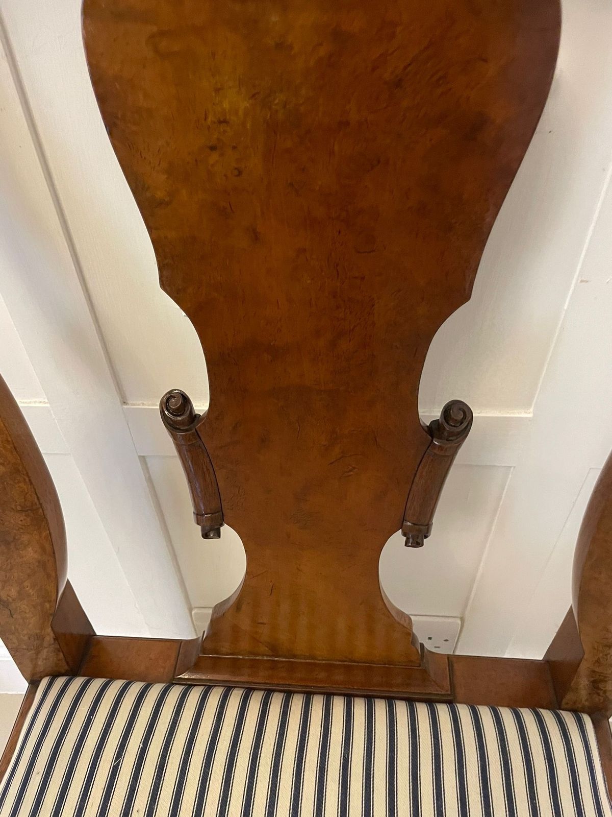 photo buy Outstanding Quality Set Of 12 Antique 19th Century Burr Walnut Dining Chairs