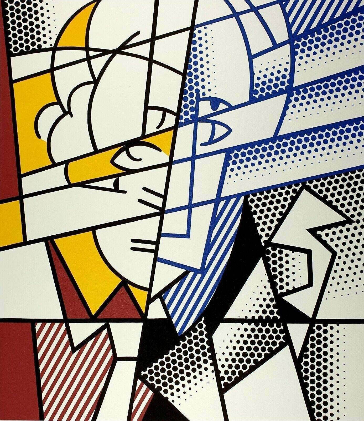1980s After Roy Lichtenstein " Self Portrait" Limited Edition Lithograph photo furniture
