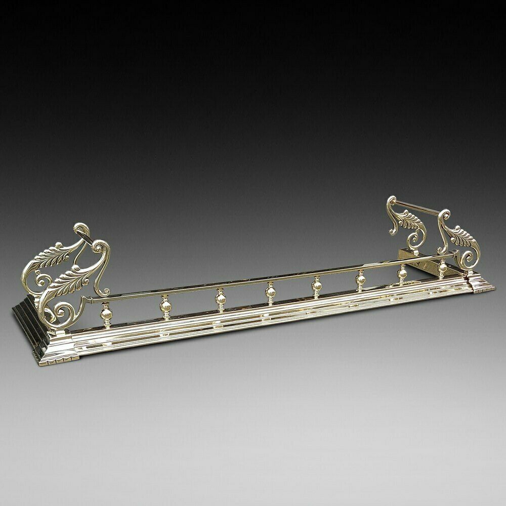 Late Victorian Brass Fire Curb Fender