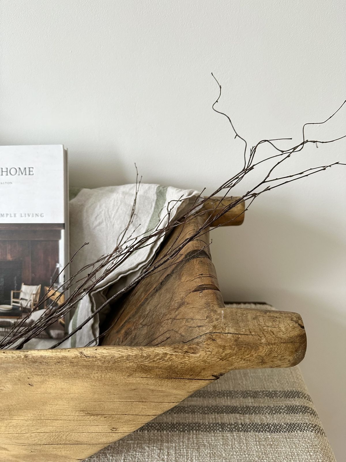 Primitive Wooden Dough Ball, 21st Century photo furniture