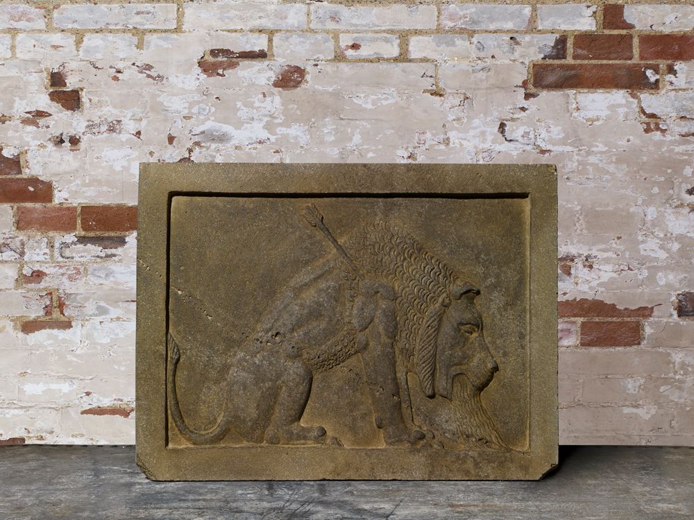 Stone Plaque, 1800s, Antique
