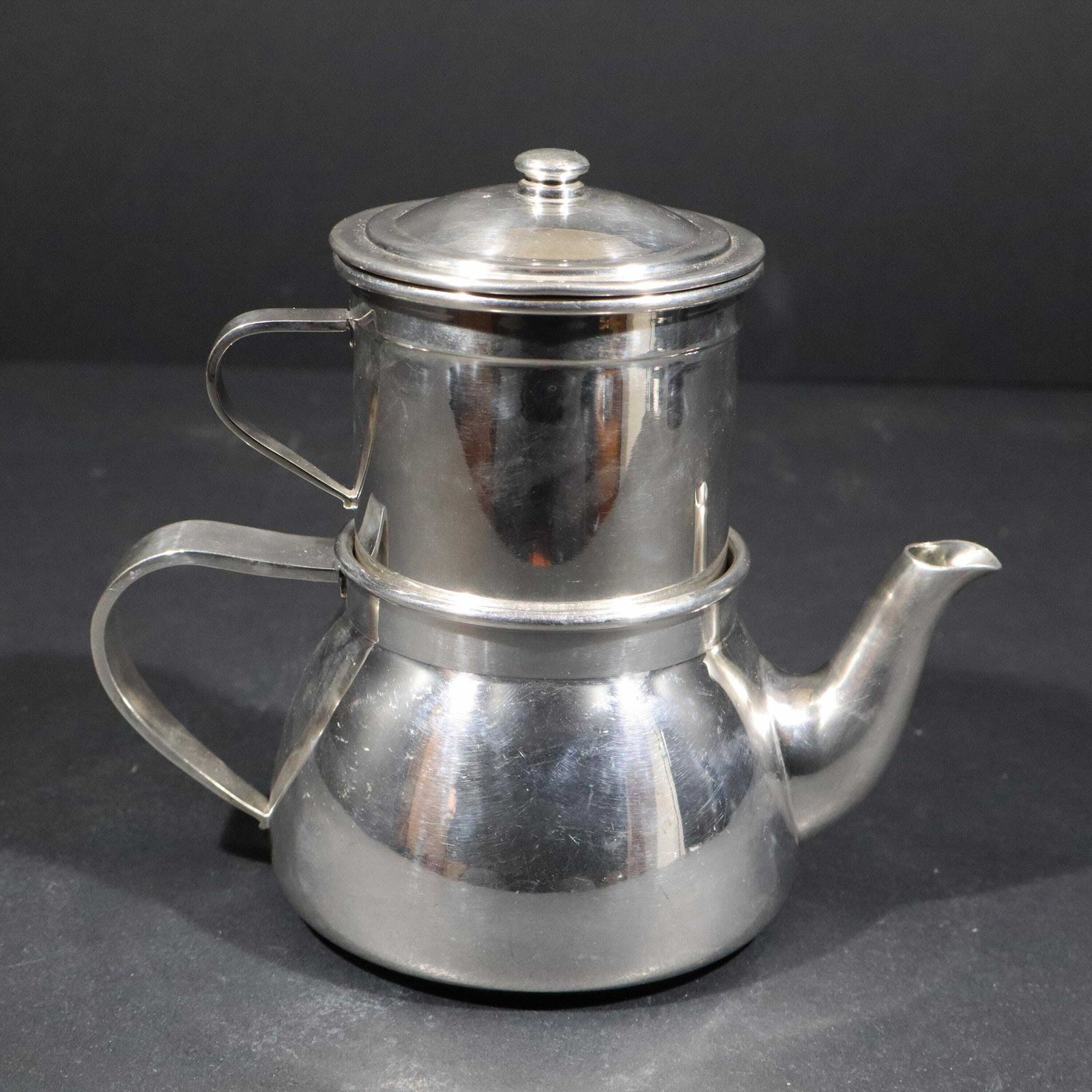 Art Deco Drip Coffee Pot, Alfenide Tea Pot, Wiskemann Brussels photo furniture