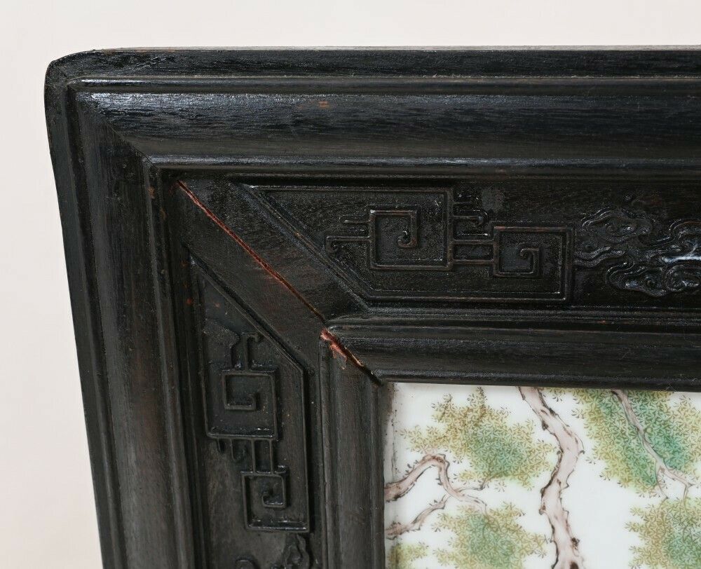 Large Japanese Meiji Porcelain Carved Screen Room Divider photo vinterior