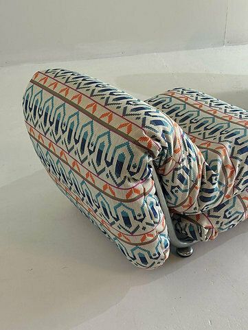 Funky Italian Chrome Set Of Lounge Chairs photo vintage