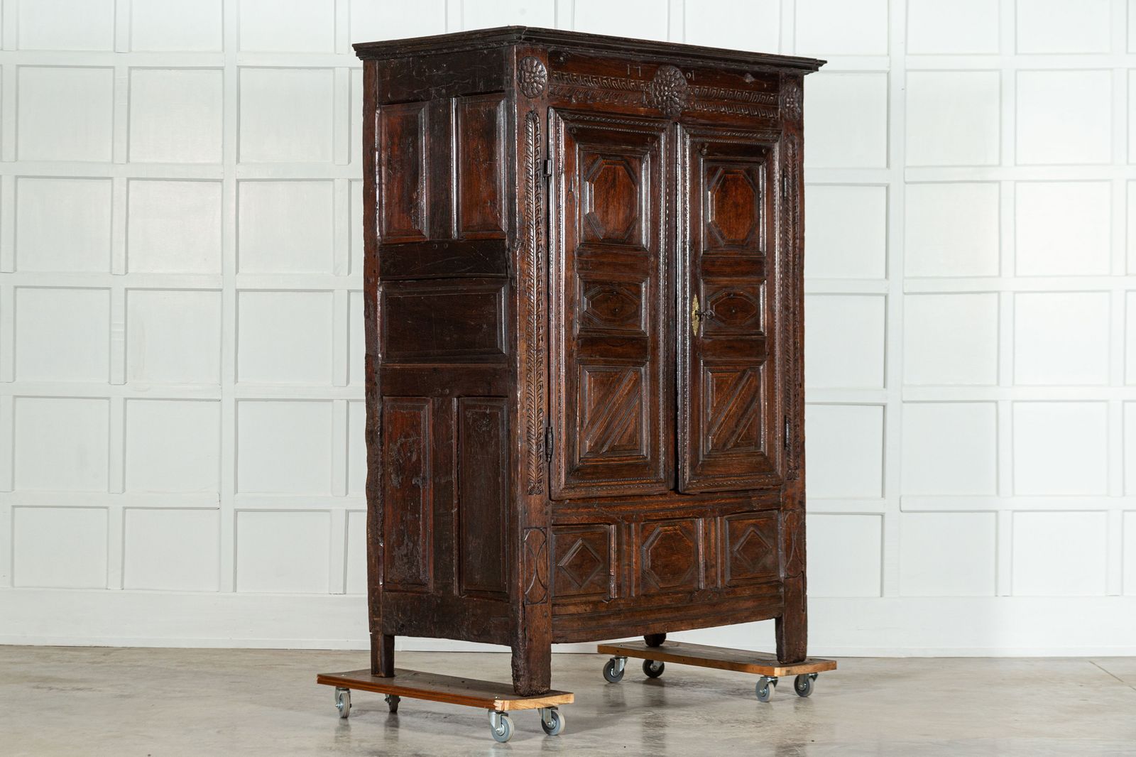 Early 18thc French Oak Armoire photo 4650.0
