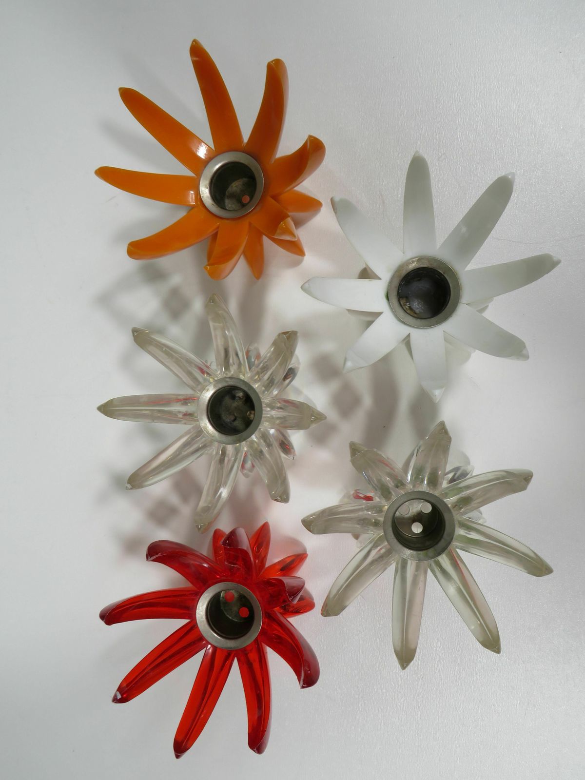 Set Of 5 Friedel Ges Gesh Germany Candlesticks From The Sixties photo for sale
