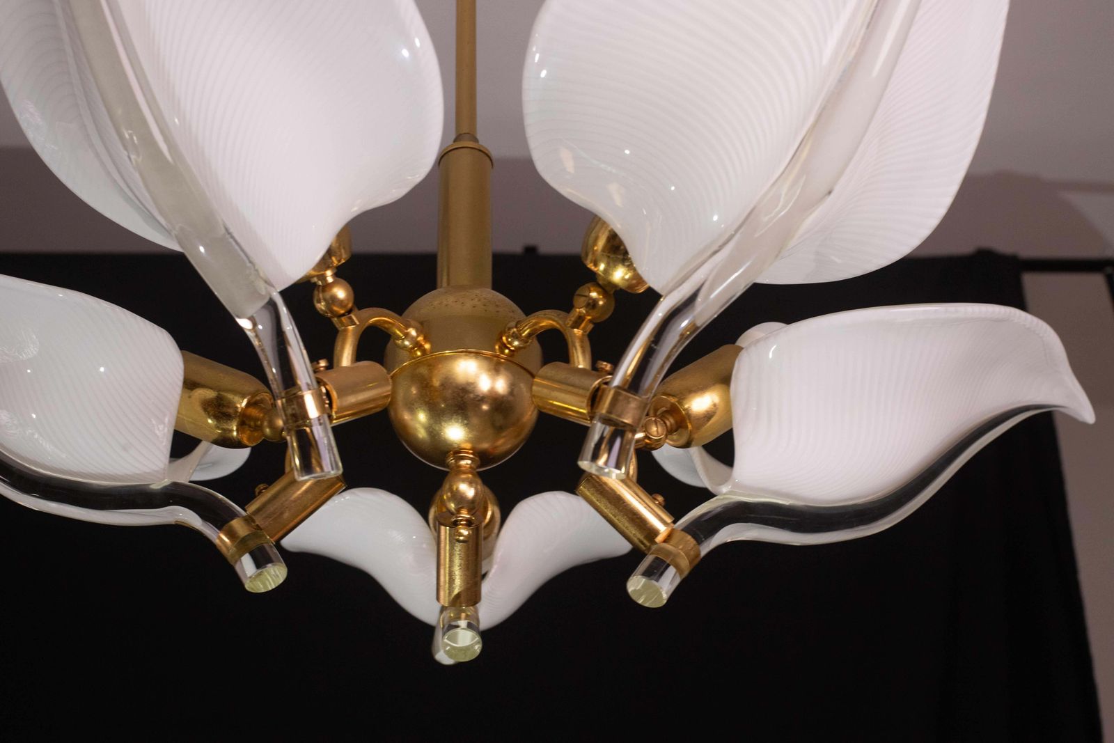 3417.0 Elegant Chandelier Franco Luce For Seguso, Murano Glass, 1970s photo