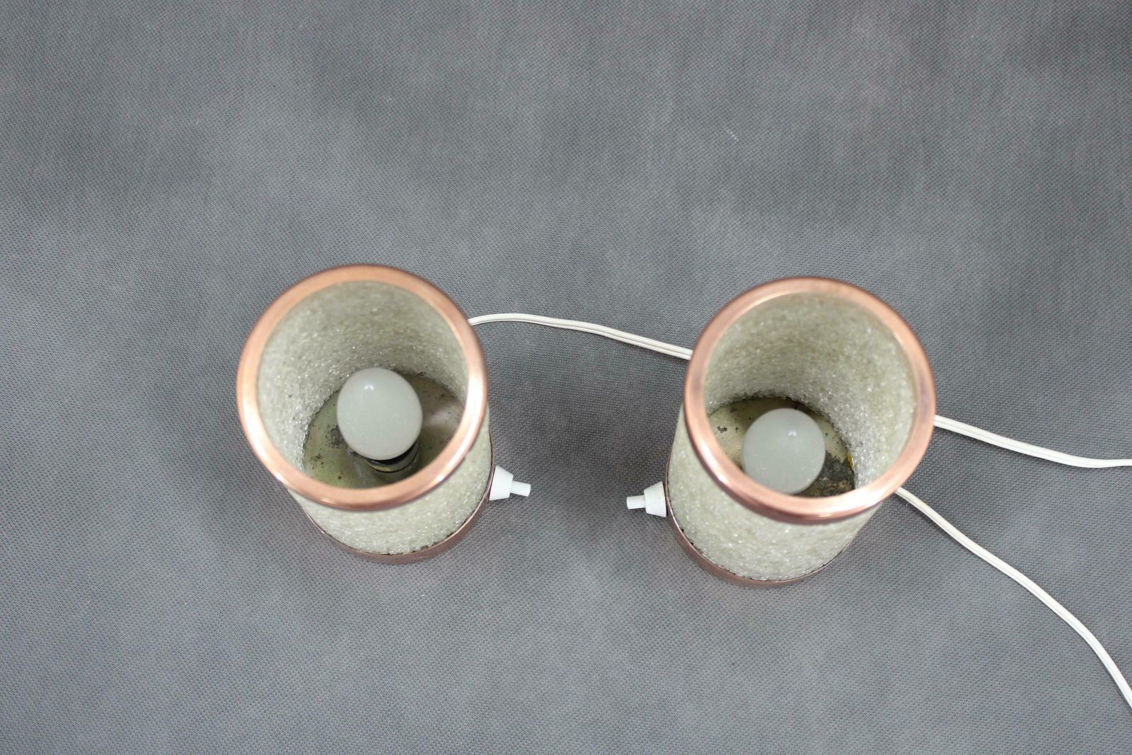 Pair Of Midcentury Table Lamps Rockets Aka, Germany, 1970s photo vinterior
