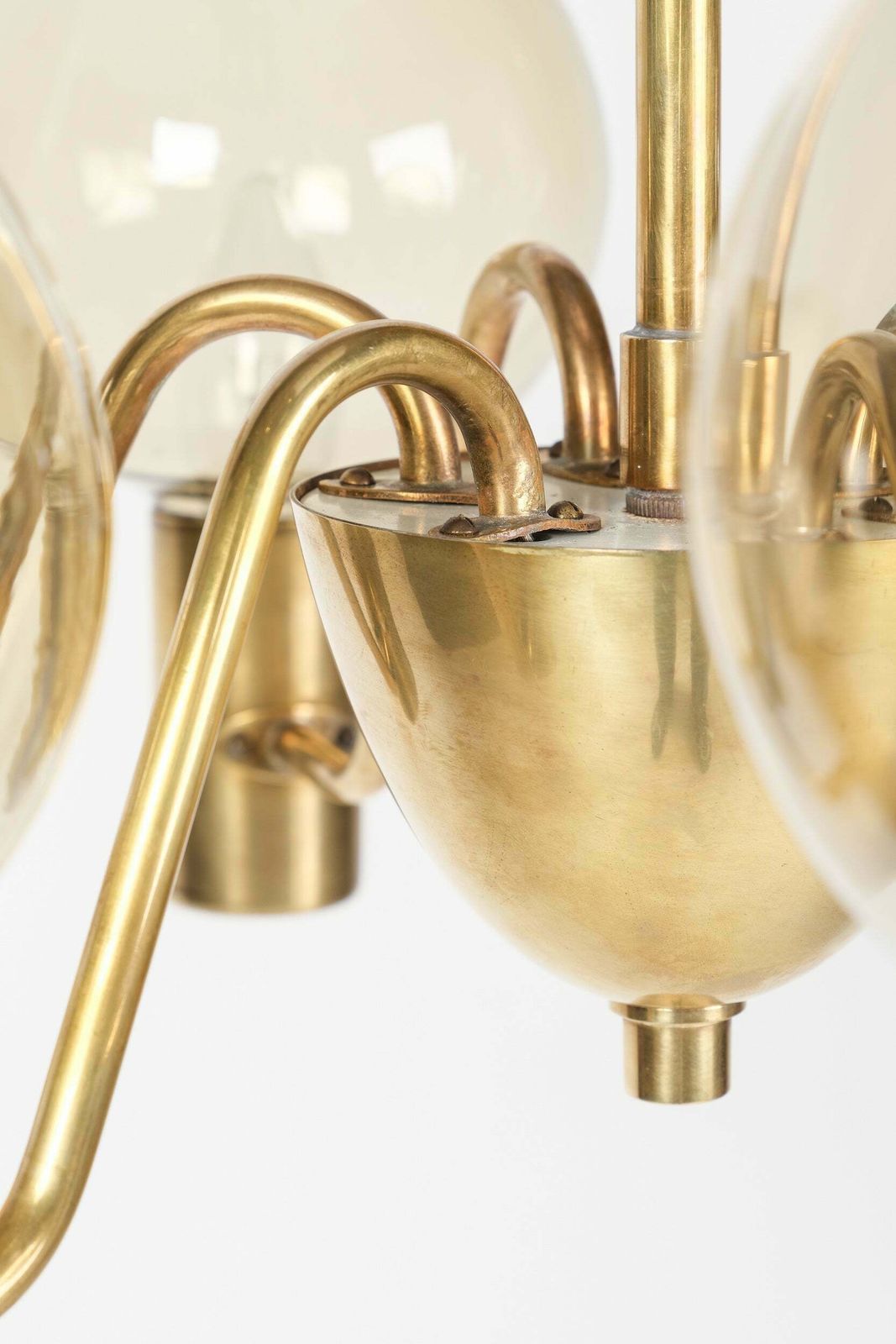 photo furniture Hans Agne Jakobsson, Chandelier "T372/6", Ellysett Markaryd, Sweden, 60s
