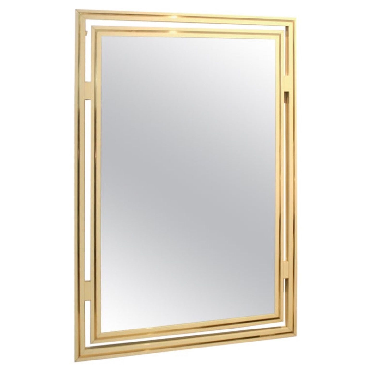 Elegant Mirror By Pierre Vandel Paris France 1970s