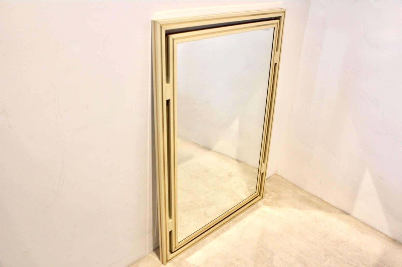 Elegant Mirror By Pierre Vandel Paris France 1970s photo for sale