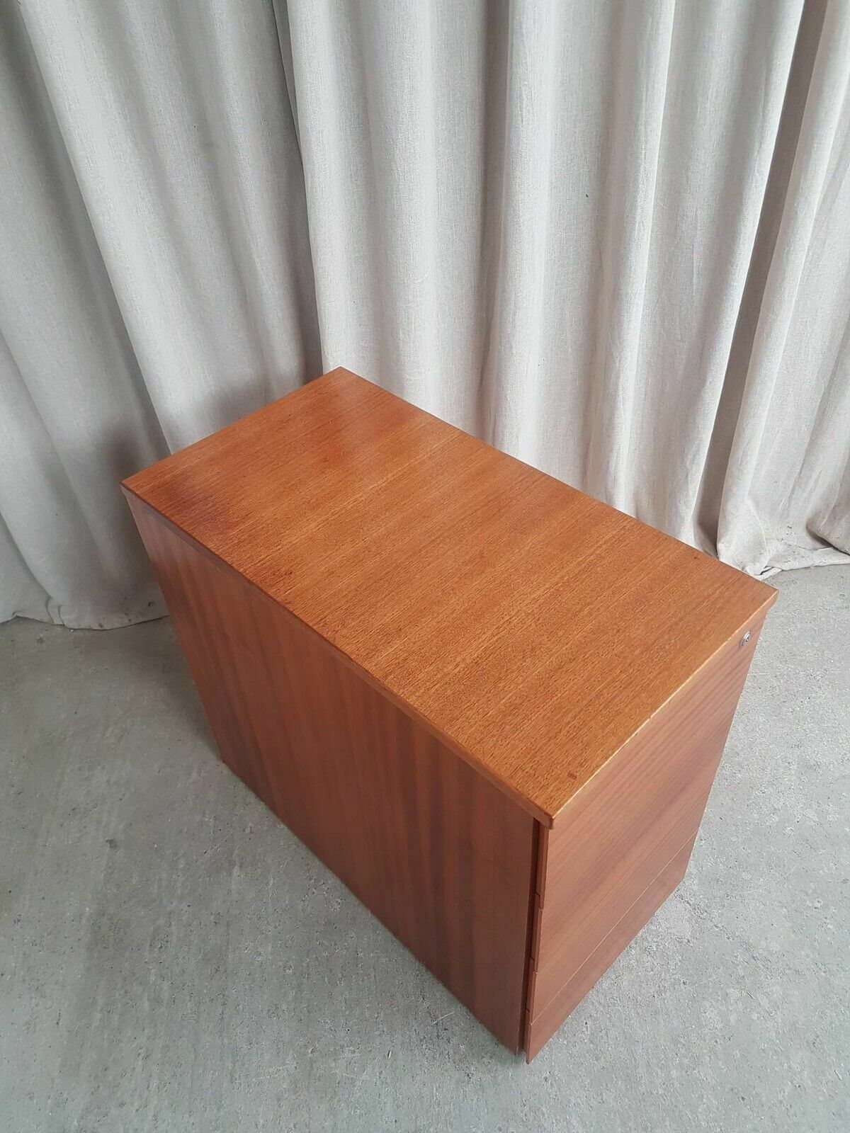 Vtg Late Mid Century Filing Chest Of Drawers Scandi Retro Danish Minimalist R607 photo buy