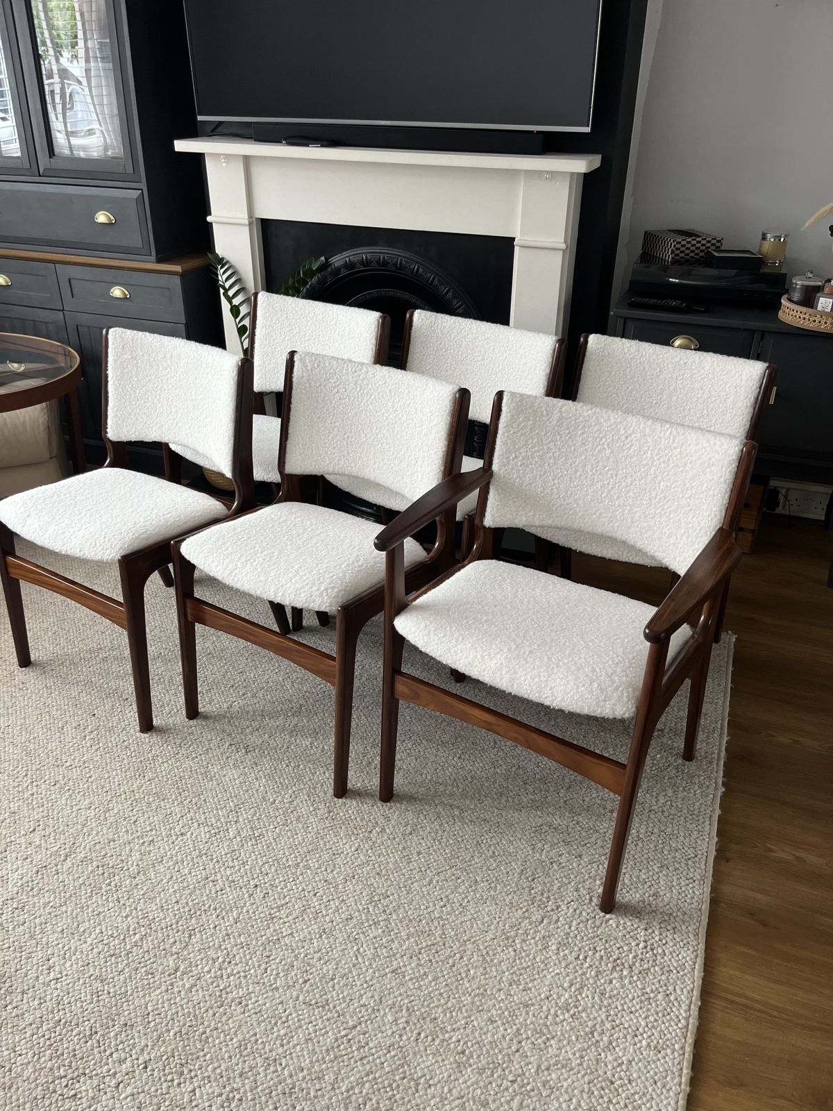 Set Of Danish Teak Erik Buch Chairs And Table photo furniture