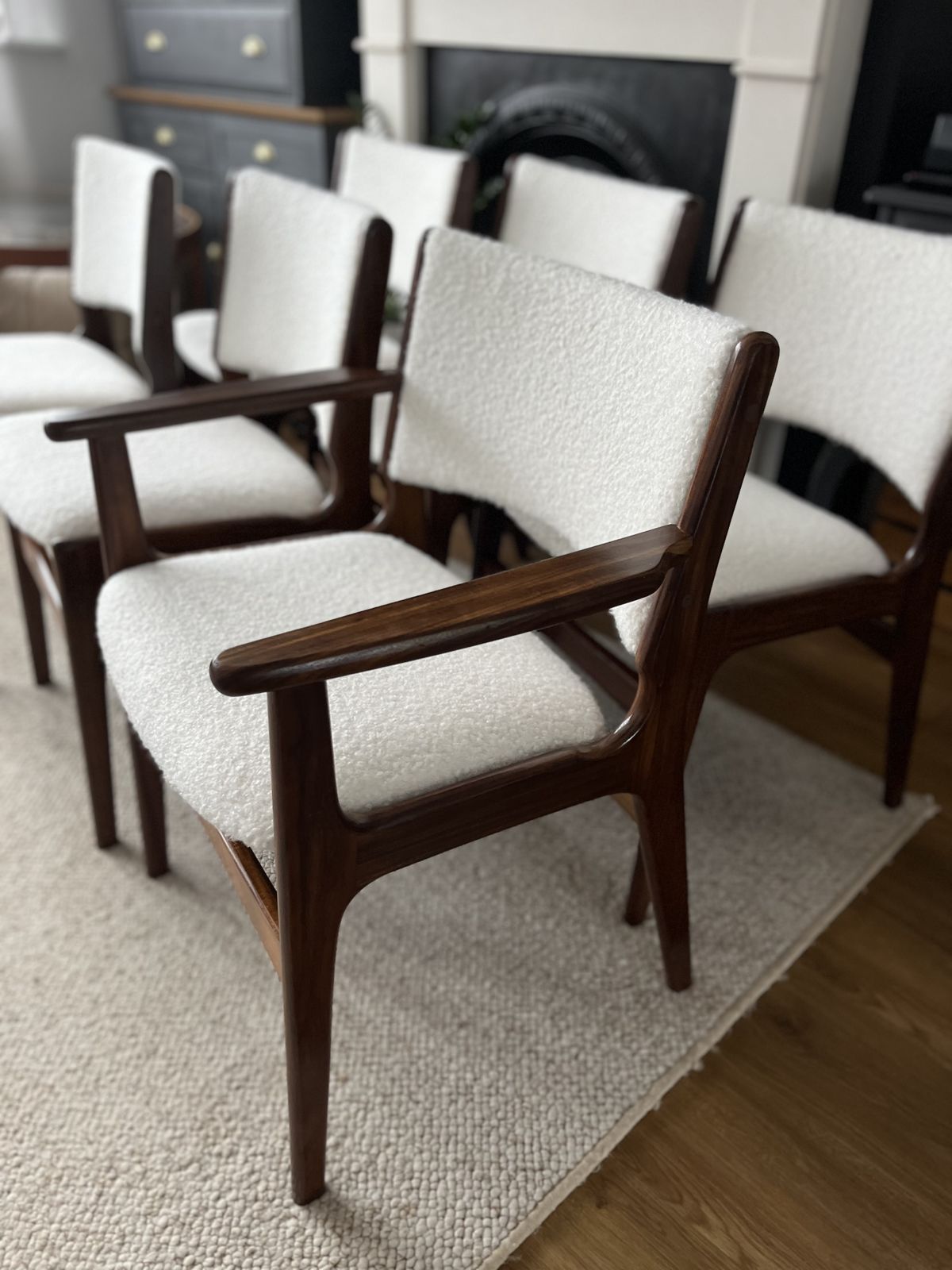 Set Of Danish Teak Erik Buch Chairs And Table photo 1800.0